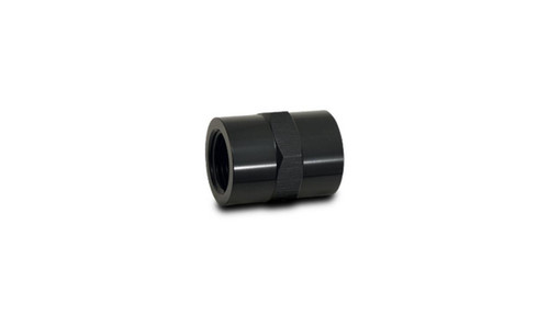 Vibrant 10380 NPT Female Coupler 1/8" Black Anodized 6061 Aluminum