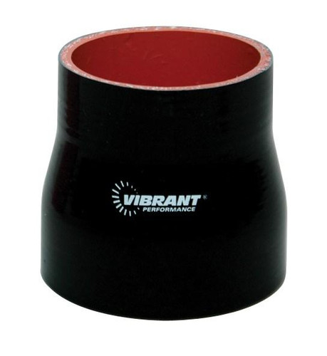 Vibrant 2771 Reducer Coupler 2.5" I.D. x 2.75" I.D. x 3" Long Black 4-Ply Aramid Reinforced