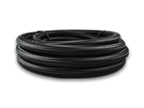Vibrant 12006 Nylon Braided Flex Hose -6AN 150ft Roll Black 0.34" ID