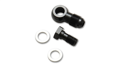 Vibrant 11502 Single Male Banjo Adapter Assembly, -3AN M10 x 1.0 Black Anodized