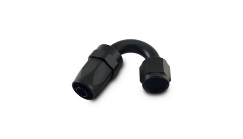 Vibrant 21516 150 Degree Swivel Hose End Fitting -16AN Black