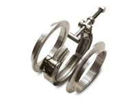 Vibrant 12492 HD Weld Ferrules with O-Rings for 3.50" O.D. Tubing Titanium (Pair)