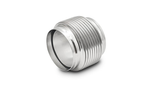 Vibrant 68944 Bellows Assembly with Solid Liner - 4.00" I.D. x 4" Long, Electro Polished