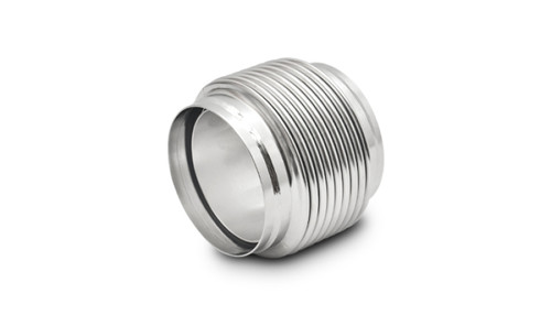 Vibrant 68944 Bellows Assembly with Solid Liner - 4.00" I.D. x 4" Long, Electro Polished