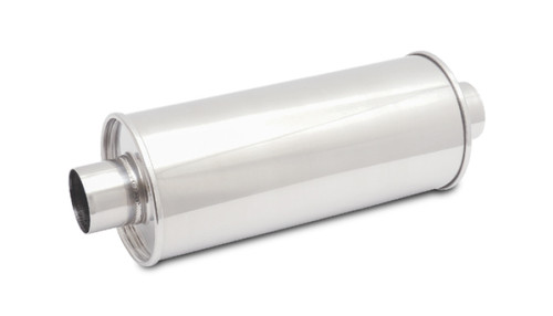 Vibrant 1124 StreetPower Round Muffler, 3.5" inlet/outlet (Center-Center)