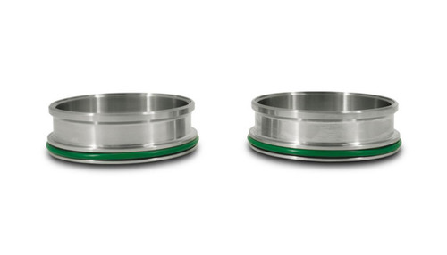 Vibrant 12557 HD Weld Ferrules with O-Rings for 3.50" O.D. Tubing Stainless (Pair)