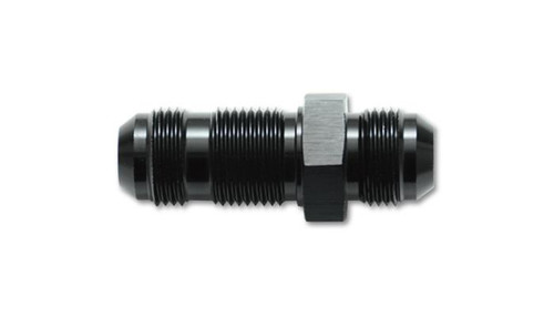 Vibrant 10685 Straight Bulkhead Adapter, -12AN Black Anodized