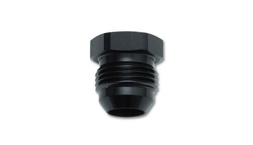 Vibrant 10446 AN Flare Hex Head Plug, -16AN Black Anodized