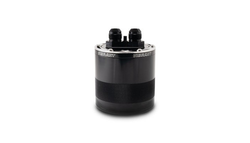 Vibrant 12760 Gen3 Small Oil Catch Can 0.75L 2-Port Black Anodized Aluminum
