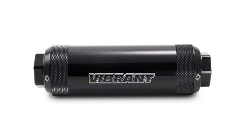 Vibrant 16280 HD PowerFilter 10 Micron -12 ORB 6061 Aluminum Black Anodized