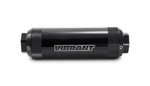 Vibrant 16280 HD PowerFilter 10 Micron -12 ORB 6061 Aluminum Black Anodized