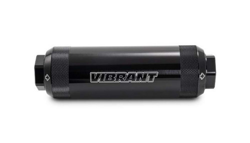 Vibrant 16285 HD PowerFilter 40 Micron -12 ORB 6061 Aluminum Black Anodized