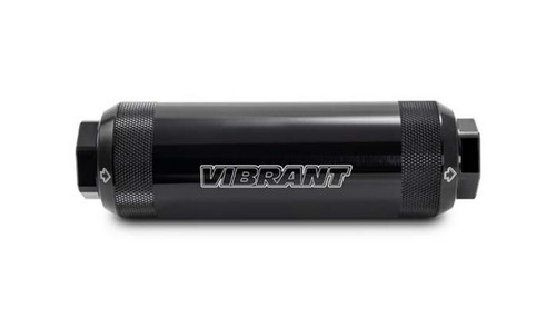 Vibrant 16288 HD PowerFilter 100 Micron -12 ORB 6061 Aluminum Black Anodized
