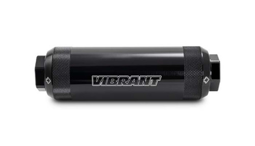 Vibrant 16288 HD PowerFilter 100 Micron -12 ORB 6061 Aluminum Black Anodized