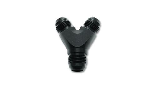 Vibrant 10806 Y Adapter Fitting, -6AN x dual -6AN Black Anodized