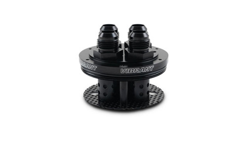 Vibrant 12787 Gen3 Catch Can 4-Port Lid Assembly Black Anodized Aluminum
