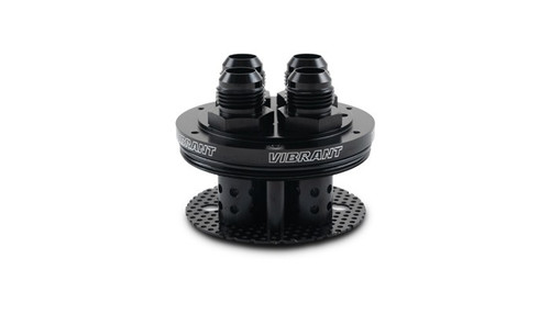 Vibrant 12787 Gen3 Catch Can 4-Port Lid Assembly Black Anodized Aluminum