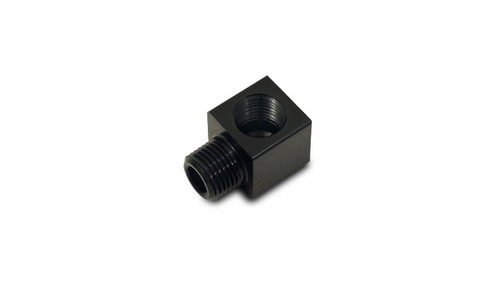 Vibrant 10825 Female NPT to Male NPT Tight 90 Deg Adapter, 1/8" NPT Black Anodized