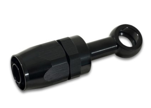Vibrant 24062 Banjo Hose End Fitting -6AN Use with M10 or 3/8" Banjo Bolt Black Anodized