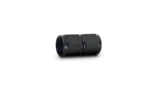 Vibrant 10702 Female Straight Union Adapter, -6AN Black Anodized