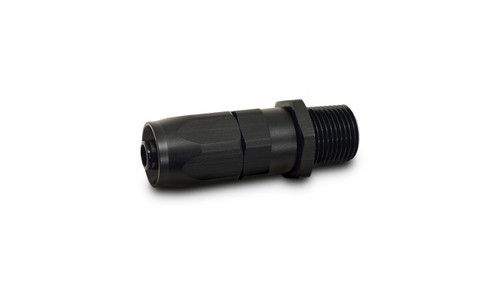Vibrant 26007 Male NPT Straight Hose End Fitting -10AN x 1/2" NPT Black