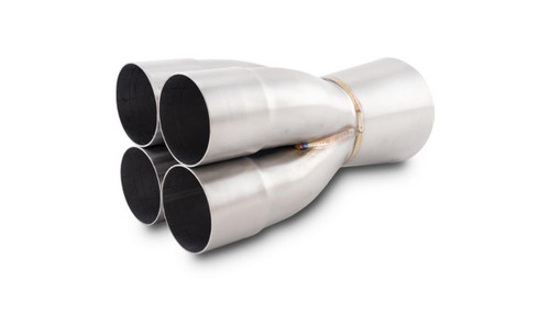 Vibrant 10325 4-1 Merge Collector 2.50" Inlet I.D. Merge 4.00" Outlet 4.50" 304 Stainless