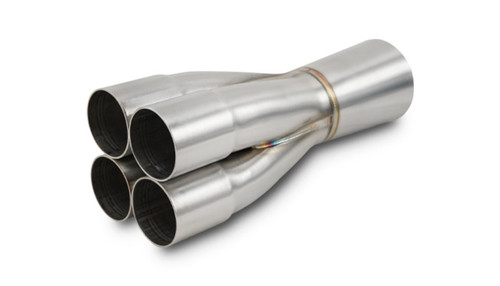 Vibrant 10325 4-1 Merge Collector 2.50" Inlet I.D. Merge 4.00" Outlet 4.50" 304 Stainless