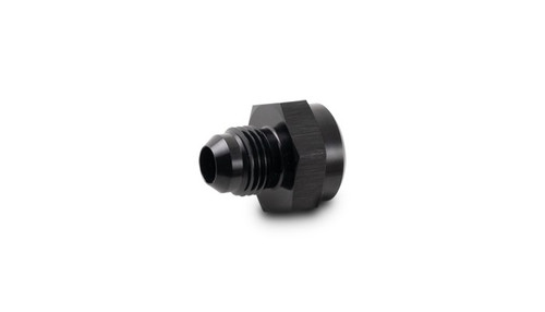 Vibrant 16523 Male AN to Female Inverted Flare Adapter -6AN x 5/8"-18 Black Anodized