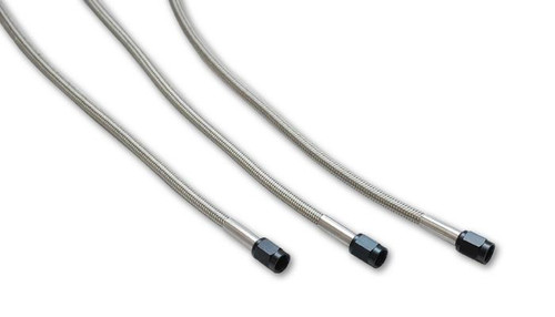 Vibrant 10272 PTFE Flex Hose Assembly -3AN Straight/Straight 48" PTFE Lined