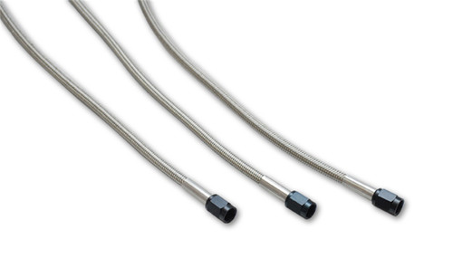 Vibrant 10275 PTFE Flex Hose Assembly -4AN Straight/Straight 24" PTFE Lined