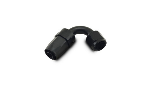 Vibrant 21206 120 Degree Swivel Hose End Fitting -6AN Black