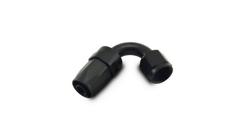 Vibrant 21212 120 Degree Swivel Hose End Fitting -12AN Black