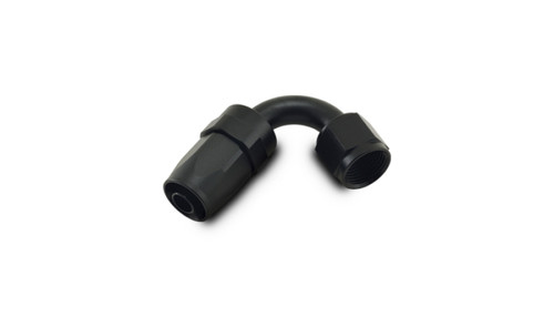 Vibrant 21220 120 Degree Swivel Hose End Fitting -20AN Black
