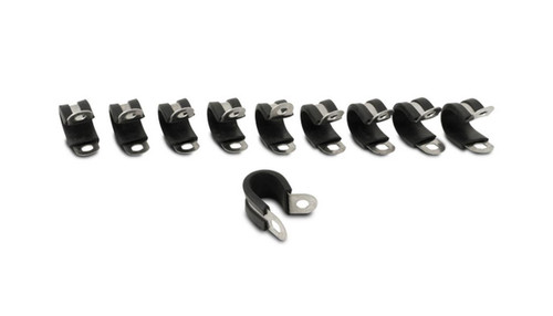 Vibrant 17196 Stainless Steel Cushion P-Clamp for 1.25" OD Hose - Pack of 10
