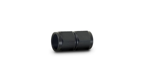 Vibrant 10709 Female Straight Union Adapter, -8AN x -10AN Black Anodized