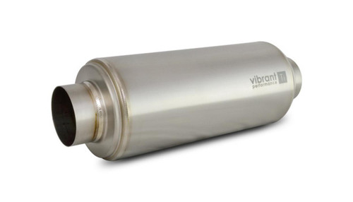 Vibrant 17535 CP1 Titanium Resonator - 3.5" Inlet/Outlet x 16" Long