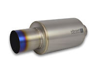 Vibrant 17564 Titanium Muffler with Burnt Tip - 3.5" Inlet