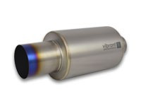 Vibrant 17564 Titanium Muffler with Burnt Tip - 3.5" Inlet