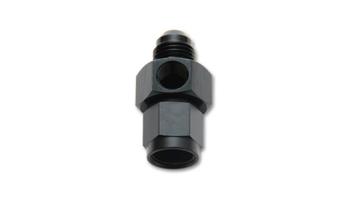 Vibrant 16486 Female to Male AN Flare Union Adapter -6AN with 1/8" NPT Black