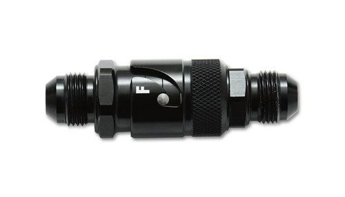 Vibrant 20812 Dry Break Quick Release Fitting -12AN Black