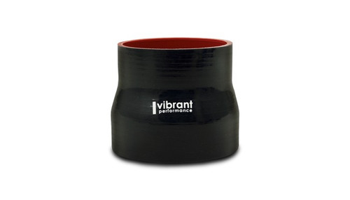 Vibrant 2777 4-Ply Silicone Reducer Coupler 4" x 5" x 3" Black