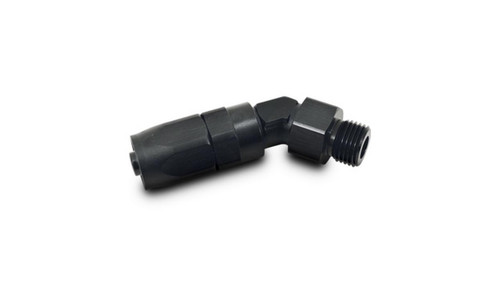 Vibrant 24408 Male ORB 45 Degree Hose End Fitting -10AN to -10 ORB Black