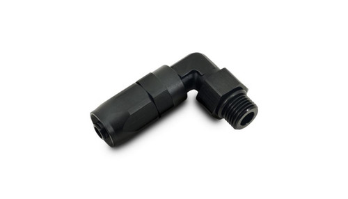 Vibrant 24906 Male ORB 90 Degree Hose End Fitting -8AN to -10 ORB Black