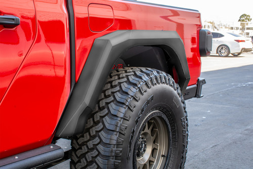 DV8 Offroad FDGL-02 Fender Flare for 2020-2021 Jeep Gladiator - Textured 3-Stage Black Powder Coat