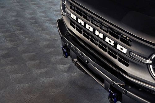 DV8 Offroad LBBR-04 Factory Modular Front Bumper Bull Bar for 2021-2023 Ford Bronco - Micro-Texture Black Powder Coat