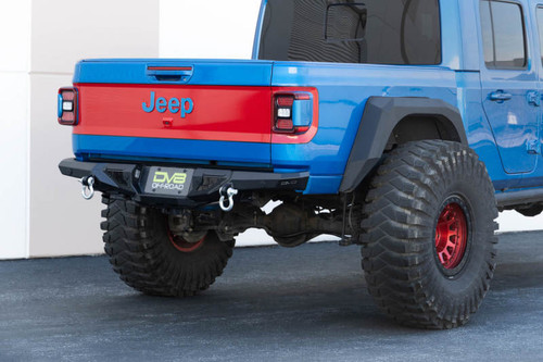 DV8 Offroad RBGL-09 Spec Series Rear Bumper for 2020-2021 Jeep Gladiator - 3.5Mm/5Mm Steel Plate