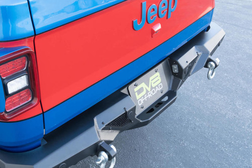 DV8 Offroad RBGL-09 Spec Series Rear Bumper for 2020-2021 Jeep Gladiator - 3.5Mm/5Mm Steel Plate