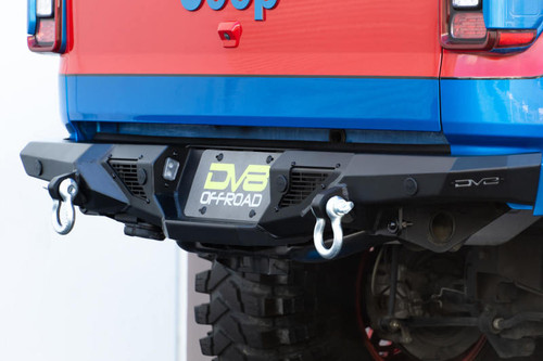 DV8 Offroad RBGL-09 Spec Series Rear Bumper for 2020-2021 Jeep Gladiator - 3.5Mm/5Mm Steel Plate
