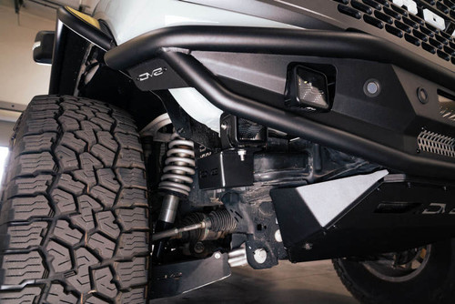 DV8 Offroad LBBR-07 Crash Bar Caps with Accessory Mount - Micro-Texture Black Powder Coat