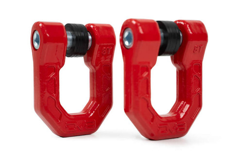 DV8 Offroad UNSK-01RD Elite Series D-Ring Shackles - 1-1/16" Steel, 7/8" Chromoly
